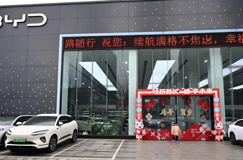  BYD sales plunge in first two months of 2026 as EV giant loses more ground to competitors