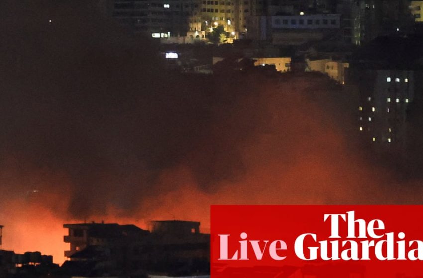  Middle East crisis live: Israel bombards Tehran and Beirut as US says it expects ‘surge’ in attacks | World news