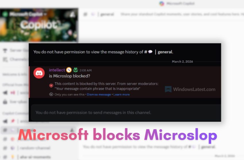  Microsoft gets tired of “Microslop,” bans the word on its Discord, then locks the server after backlash
