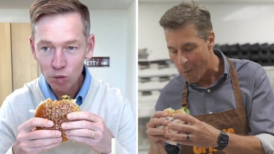  Burger King CEO takes a real bite on camera—fans say he “burgermogged” McDonald’s boss