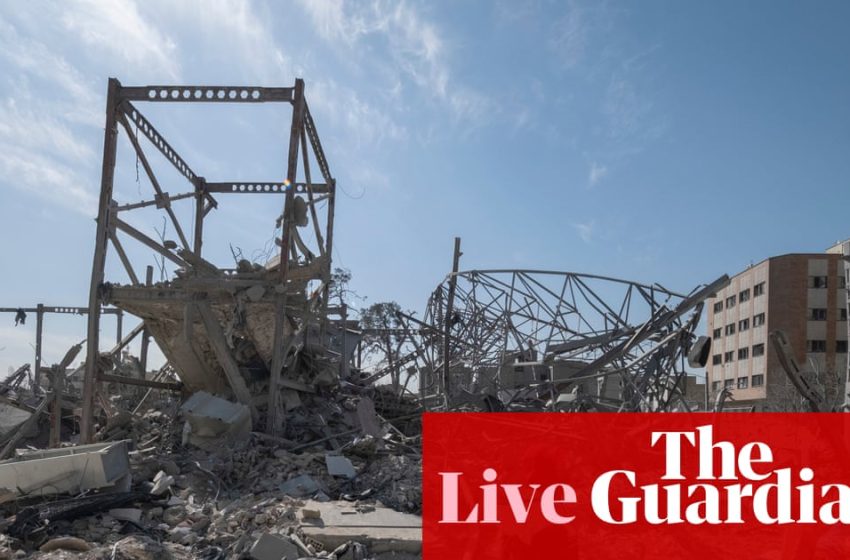  Middle East crisis live: Israel launches fresh strikes on Tehran; Iran claims to have targeted Kurdish groups in Iraq | US-Israel war on Iran