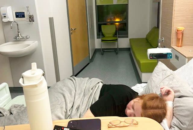 Emma Herring in the hospitalCredit: Emma Herring / SWNS