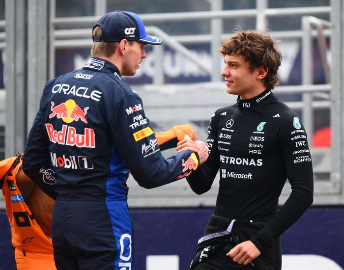 Andrea Kimi Antonelli, Mercedes, Max Verstappen, Red Bull Racing