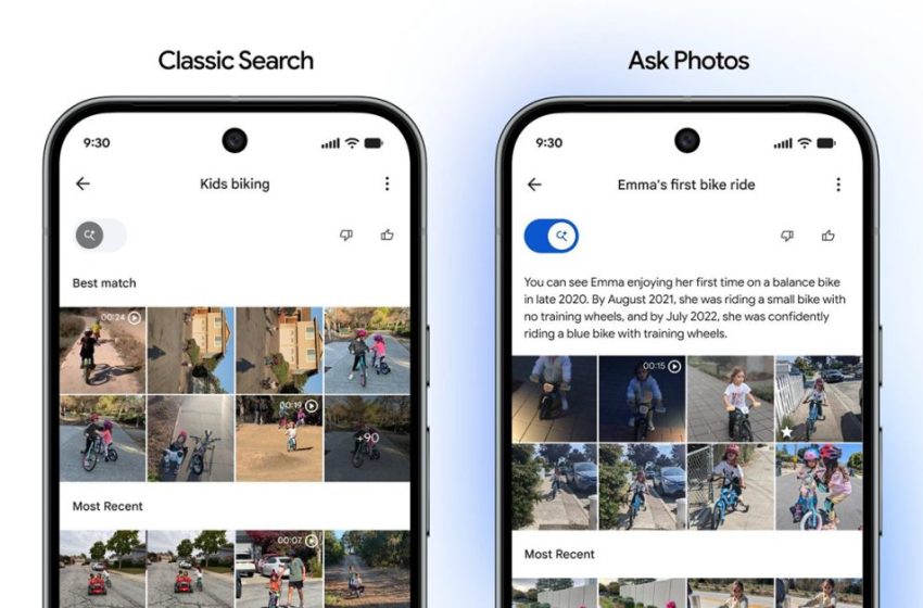  Google Photos adding toggle to swap between AI, classic search