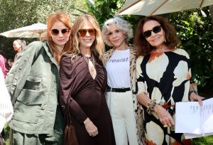 BEVERLY HILLS, CALIFORNIA - MARCH 11: (L-R) Odessa Rae, Rita Wilson, Jane Fonda and Diane von Furstenberg attend the 98th Academy Awards Luncheon For Female Nominees Hosted by Diane von Furstenberg on March 11, 2026 in Beverly Hills, California. (Photo by Emma McIntyre/Getty Images for DVF)