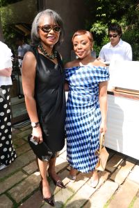 BEVERLY HILLS, CALIFORNIA - MARCH 11: (L-R) Anita Hill and Quinta Brunson attend the 98th Academy Awards Luncheon For Female Nominees Hosted by Diane von Furstenberg on March 11, 2026 in Beverly Hills, California. (Photo by Emma McIntyre/Getty Images for DVF)