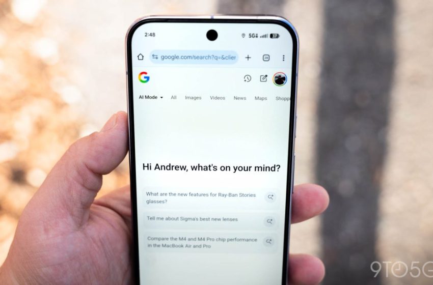  Google app starts rolling out quick access to AI Mode history
