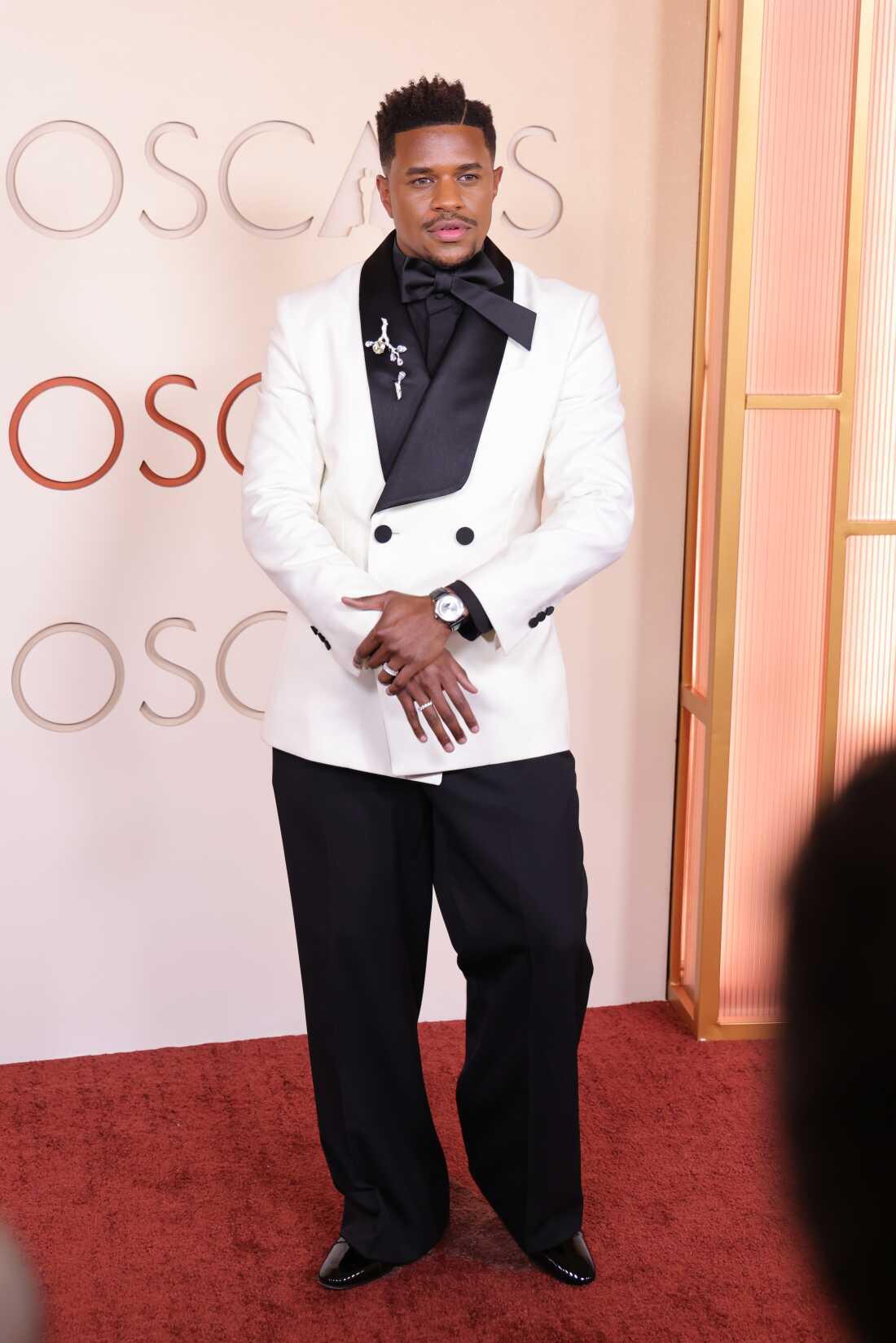 HOLLYWOOD, CALIFORNIA - MARCH 15: Jeremy Pope attends the 98th Oscars at Dolby Theatre on March 15, 2026 in Hollywood, California. (Photo by Julian Hamilton/Getty Images)