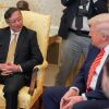 President Trump meets with the Colombian President Gustavo Petro (left) at the Oval Office in Washington, D.C, on Tue. photographer: Colombian Presidency Press Office Source: Anadolu via Getty Images