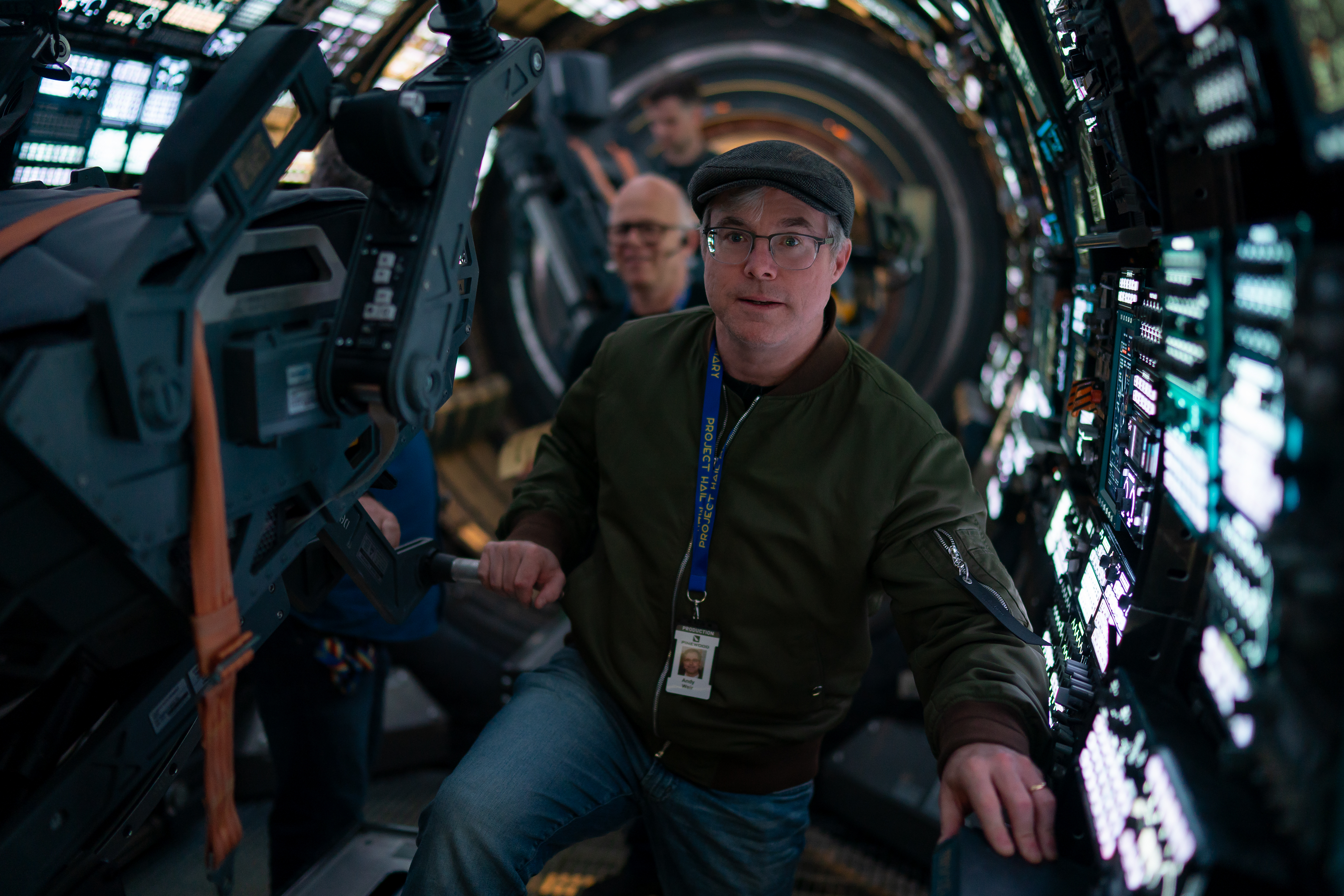 Image of Andy Weir on the bridge of the Hail Mary