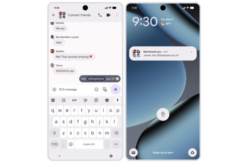  Google Messages launches group RCS Mentions and Trash folder