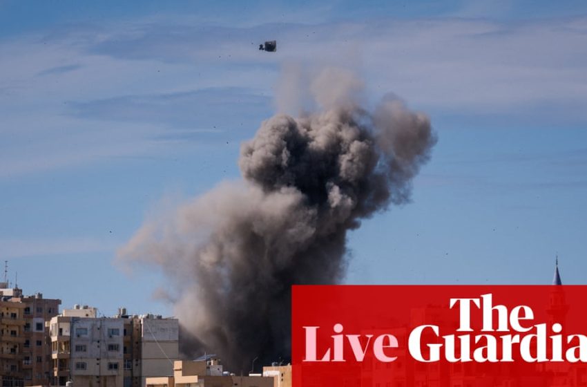  Middle East crisis live: Fire at Kuwait airport after drone attack; elite US airborne division reportedly headed to region | US-Israel war on Iran