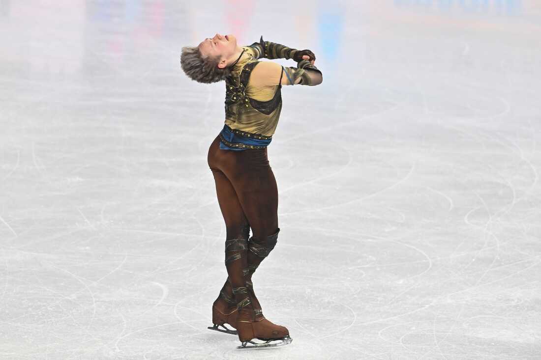 Ilia Malinin performs during the men's short program on Thursday.