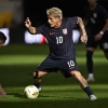 Diego Luna, #10, of the United States dribbles the ball in the first half of the Gold Cup 2025 Quarterfinals match against Costa Rica on June 29 in Minneapolis. Luna had a standout tournament and improved his chances to make the U.S. roster for next year's FIFA World Cup team.