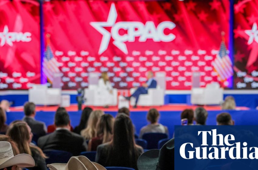  ‘It’s biblical’: Maga anxiety over Iran war on display at CPAC as Trump skips event | US news