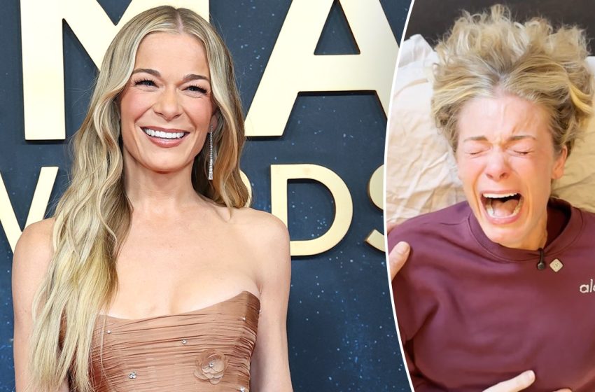  LeAnn Rimes tears up during emotional jaw release treatment