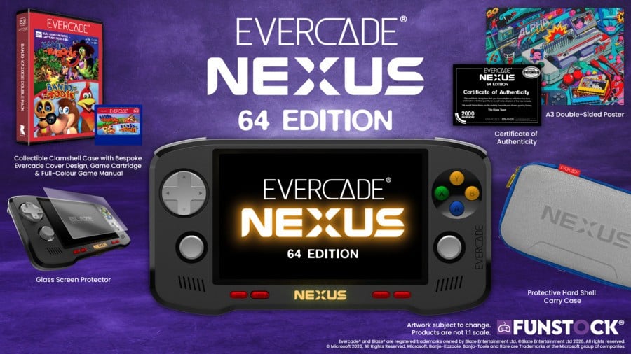 Evercade Nexus Has A Better Screen, Dual Sticks, Banjo, And Nintendo's Most Consumer-Friendly Feature 1