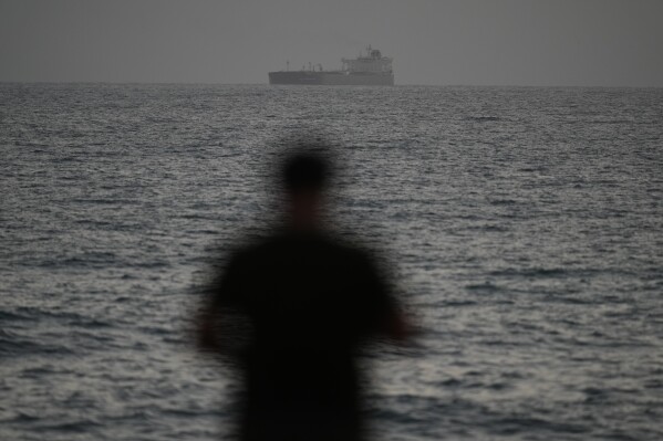 Russian-flagged oil tanker Anatoly Kolodkin approaches Matanzas, Cuba, Tuesday, March 31, 2026.. (AP Photo/Ramon Espinosa)