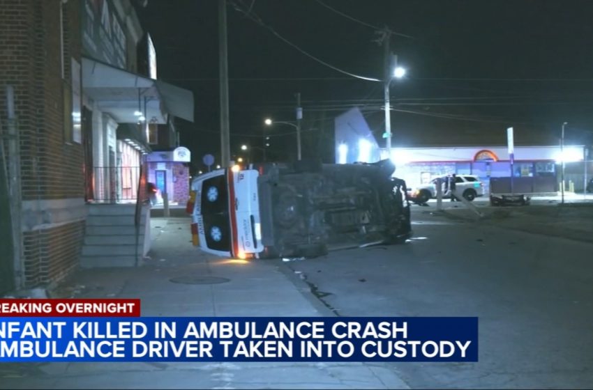  Infant dies after ambulance crash in Frankford section of the city