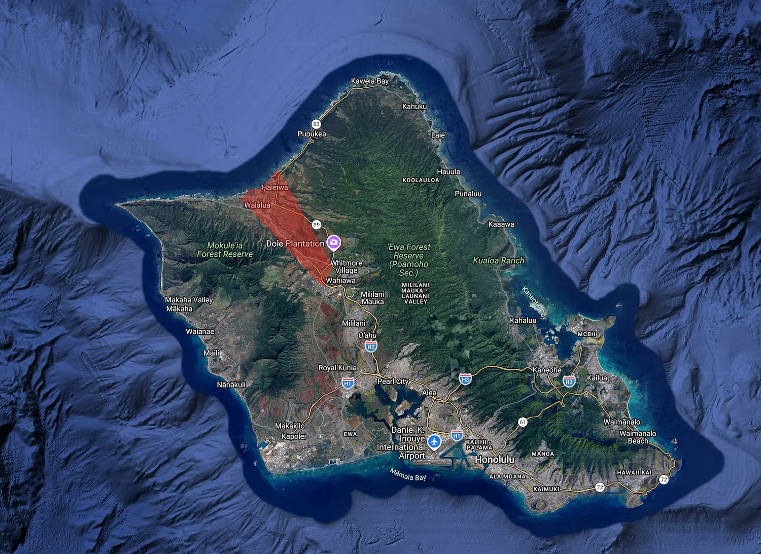 The National Weather Service in Honolulu has issued a flash flood warning after dam failure on the Kaukonahua Stream below Wahiawa Dam on Oahu, Hawaii, March 20, 2026.