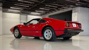 A 1979 Ferrari 308 GTS used in the early first season of filming for the 