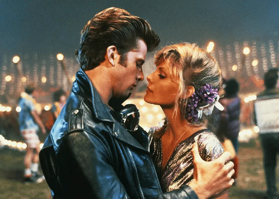 Michelle Pfeiffer and Maxwell Caulfield in ‘Grease 2’. -