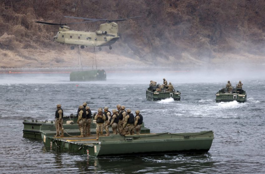  North Korea fires about 10 ballistic missiles toward sea in show of force, South Korea says