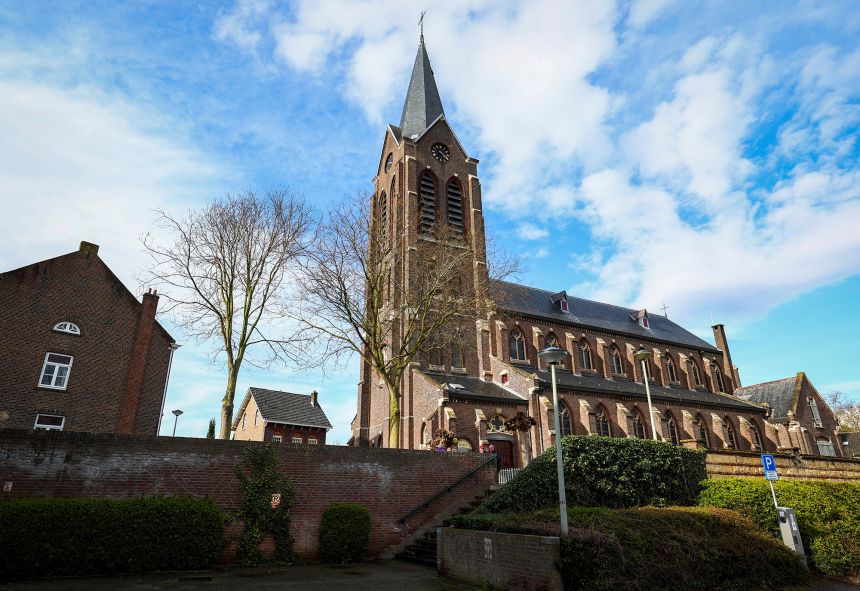 A view of the St. Peter and Paul church in Maastricht