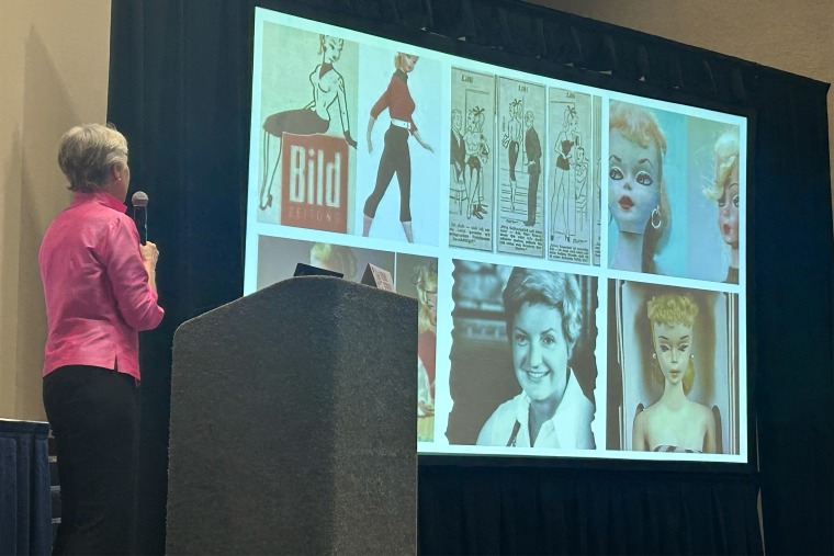 Speakers at Barbie Dream Fest in Fort Lauderdale, Fla.