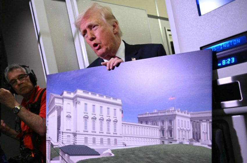  Trump says White House ballroom plans include ‘massive’ underground military complex