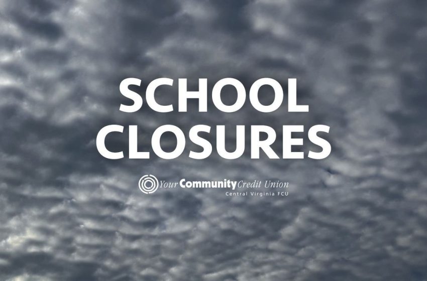  Schools close across Central Virginia as Monday’s forecast severe weather approaches