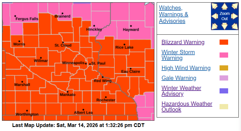  Blizzard warnings upgraded as major snowstorm targets the Twin Cities – MPR News