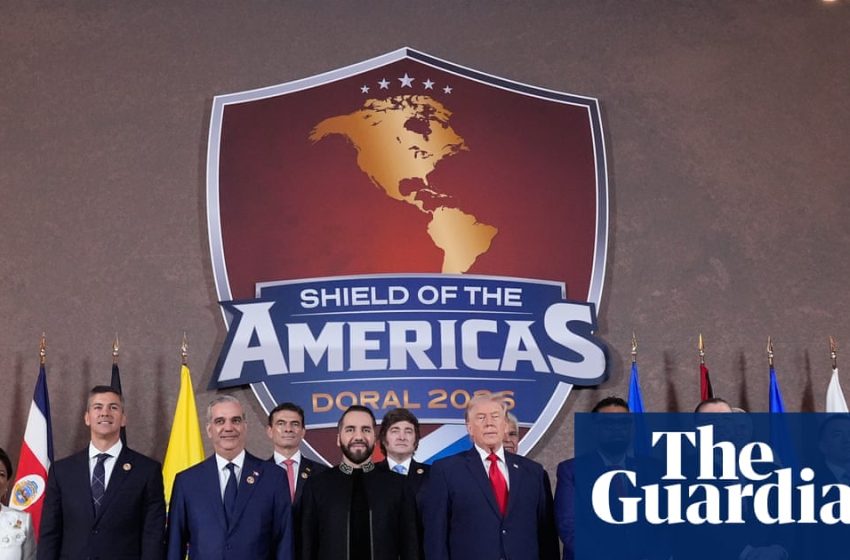  Trump convenes ‘Shield of Americas’ summit with 12 Latin American leaders | Donald Trump