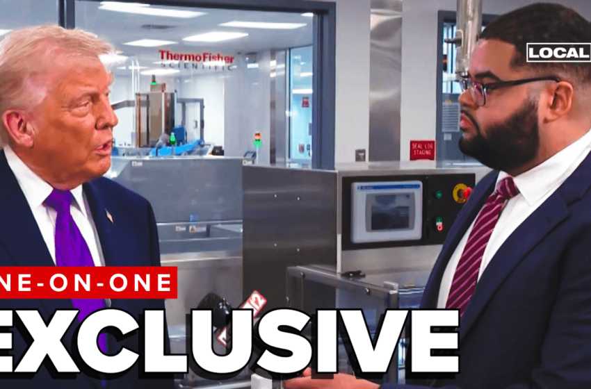  President Donald Trump speaks 1-on-1 with Local 12 during Cincinnati visit