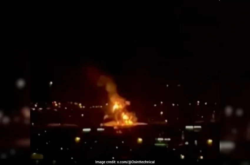  Massive Fire Near Dubai International Airport As Iranian Drones Strike