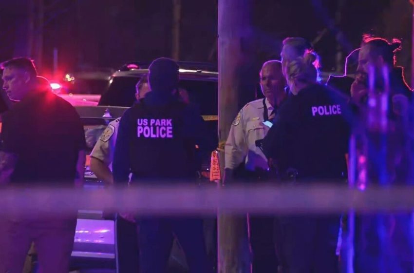  Police searching for 2 men after US Park Police officer shot in Southeast DC