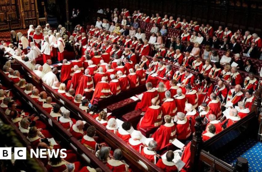  Hereditary peers to be removed from Lords as bill passes – BBC