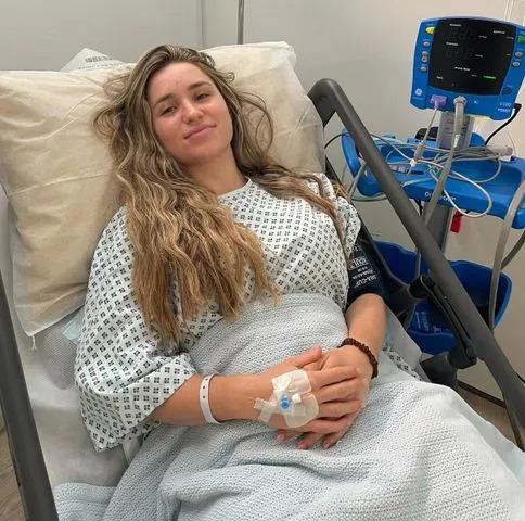 Amy Peckham-Driver after undergoing a procedure to collect and freeze her eggs.Credit: Courtesy Amy Peckham-Driver