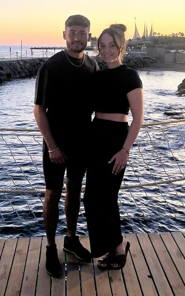 Luke Taylor and his partner, Nia JonesCredit: Nia Jones via SWNS