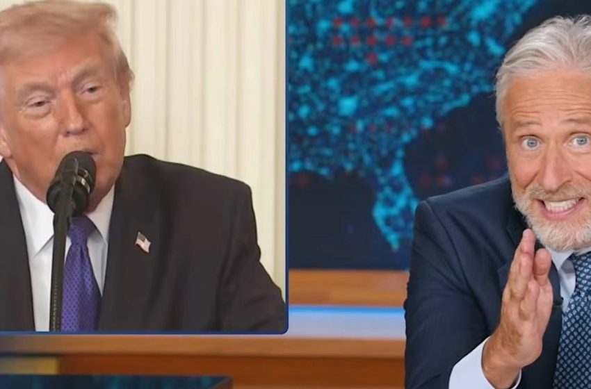  Jon Stewart Stunned Into 14 Seconds Of Silence After Trump’s Bizarre Babble
