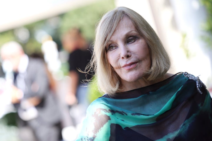 Kim Novak arrives at the 82nd Venice International Film Festival in 2025.