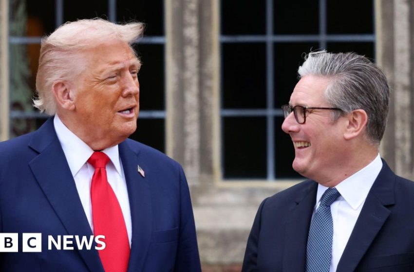  Starmer at odds with Trump in biggest disagreement yet – BBC