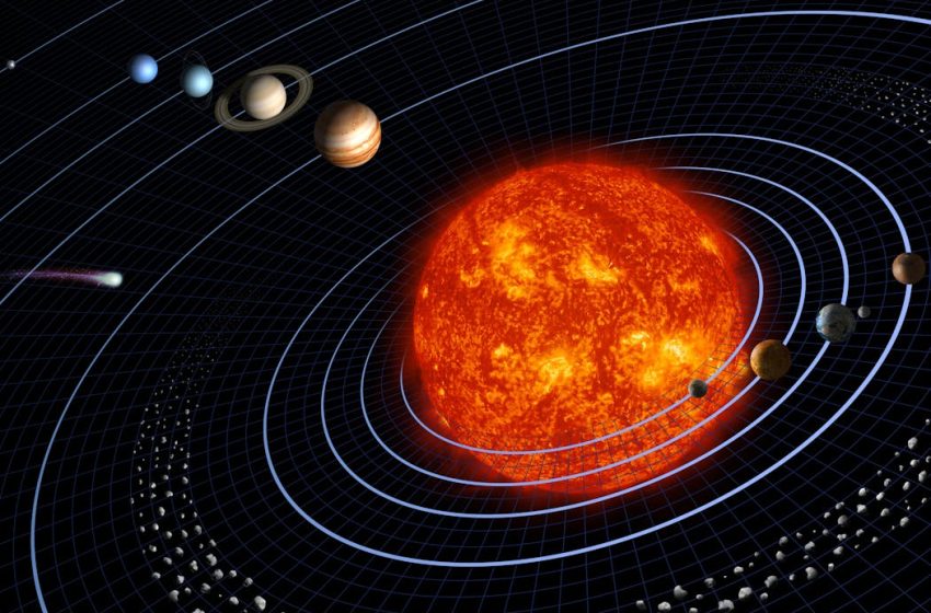  What is below Earth, since space is present in every direction?