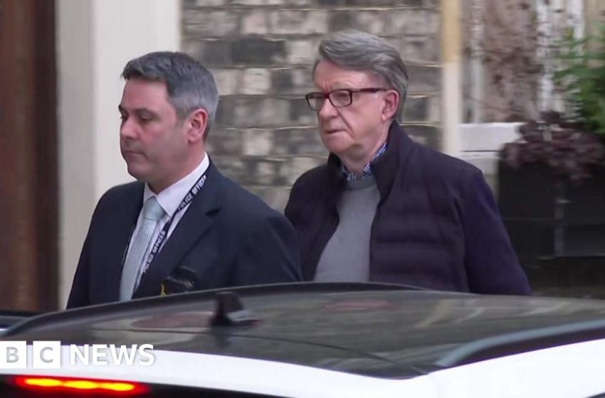  Mandelson's bail conditions lifted after misconduct in public office arrest – BBC