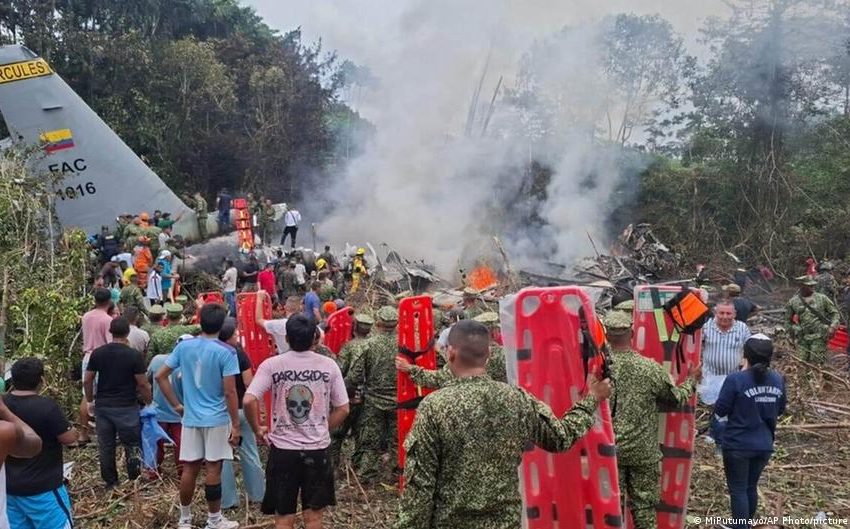  Colombia military plane crashes killing dozens