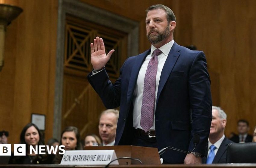  US Senate confirms Markwayne Mullin as homeland security chief – BBC