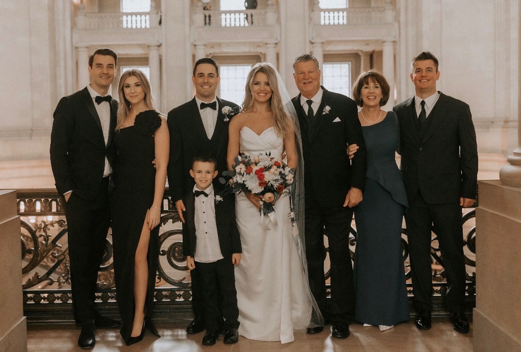 Carol Kovatch and her family at her daughter Victoria Norbe's...