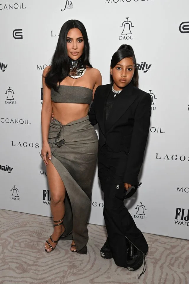 Kim Kardashian and North West in 2023.Credit: Getty