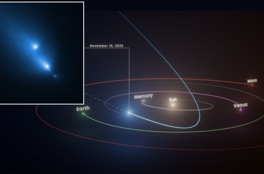  Hubble Space Telescope accidentally witnesses comet C/2025 K1 (ATLAS) breaking apart