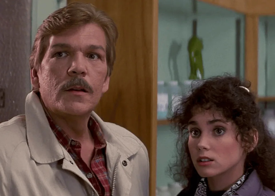 Tom Atkins and Stacey Nelkin in ‘Halloween III: Season of the Witch’. -